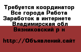 Требуется координатор - Все города Работа » Заработок в интернете   . Владимирская обл.,Вязниковский р-н